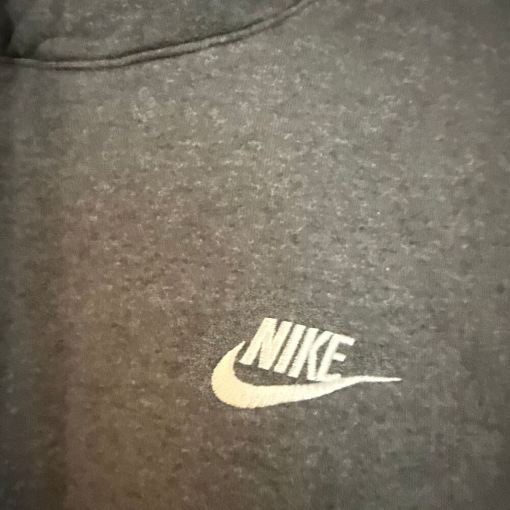 Nike fleece hoodie pullover dark grey size small - Picture 4 of 12